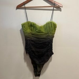 Zara tulle ombré bodysuit